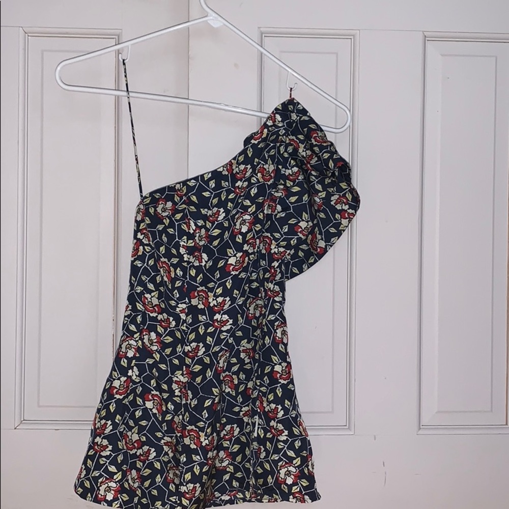 Isabel Marant 100% silk one shoulder top